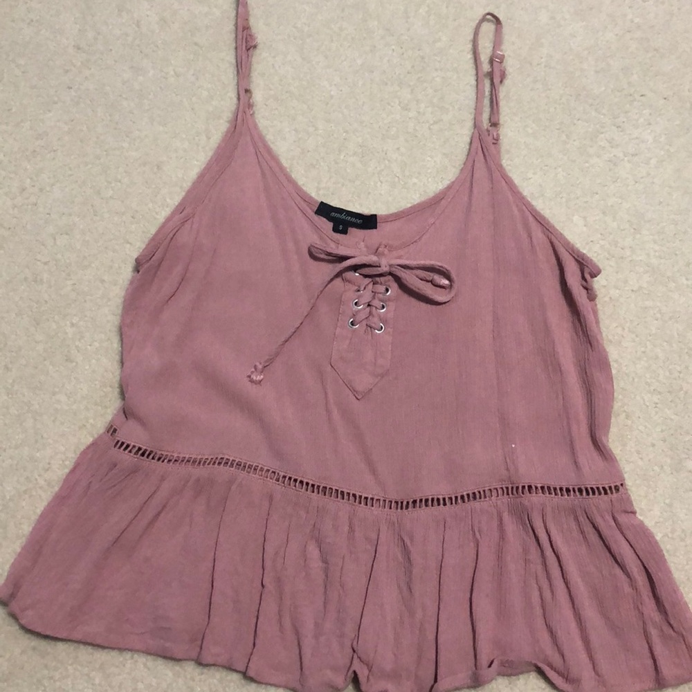 Light Pink spaghetti strapped tank top